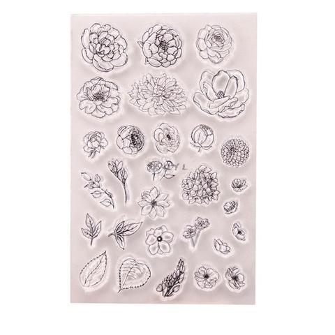 Flower Silicone Clear Seal Stamp DIY Scrapbooking Embossing Photo Album Decorative Paper Card Craft Art Handmade Gift ► Photo 1/6