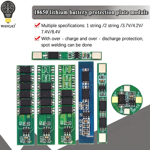 WAVGAT 1S 15A li-ion BMS PCM battery protection board pcm for 18650 lithium ion li battery ► Photo 1/6