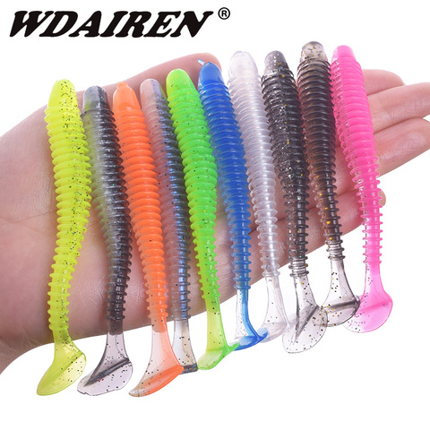 WDAIREN  Soft Lures Silicone Bait 9.5cm 7cm 5cm Goods For Fishing Sea Fishing Pva Artificial Swimbait Wobblers Tackle ► Photo 1/6