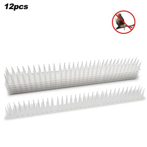 12Pcs/Pack Fence Wall Spikes Cat Animal Repellent Anti Theft Deterrent Use In Fences Walls Sheds Stop Intruders For Cats Birds ► Photo 1/6