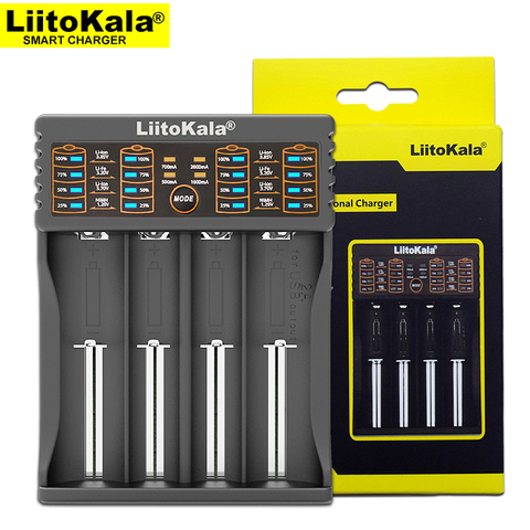 Liitokala Lii-402 18650 battery Charger, Charging 18650 1.2V 3.7V 3.2V AA / AAA 26650 10440 16340 NiMH Lithium Battery Charger ► Photo 1/6