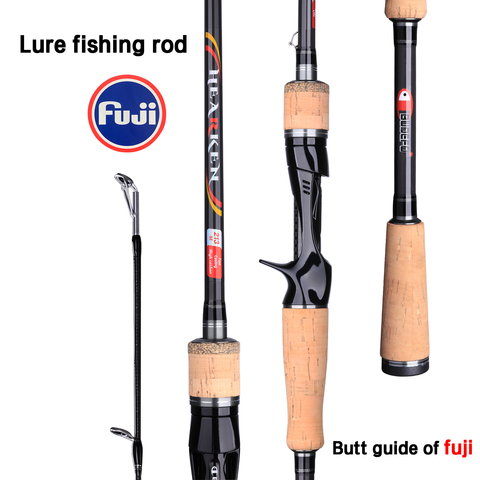BUDEFO Spinning Casting Fuji Lure Fishing Rod 1.68m 1.8m 2.1m 2.4m 2.7m 3.0m Baitcasting T800 Carbon 3-50g Mifine Travel Rod ► Photo 1/6