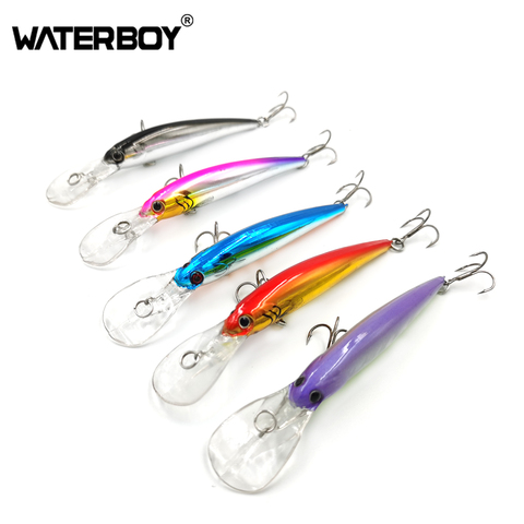 WATERBOY Long Lip Minnow Fish Bait 9cm 8.5g Deep Wobbler Swimbait Artificial Pesca Hard Fishing Lure ► Photo 1/6