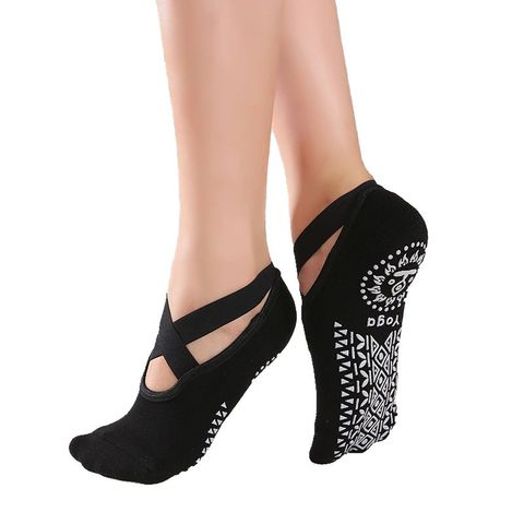 Women High Quality Bandage Yoga Socks Anti-Slip Quick-Dry Damping Pilates Ballet Socks Good Grip For Women Cotton Socks ► Photo 1/6