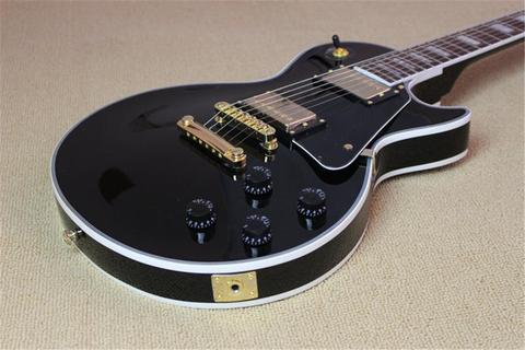 Hot sale Chinese electric guitar.black custom free shipping ► Photo 1/1