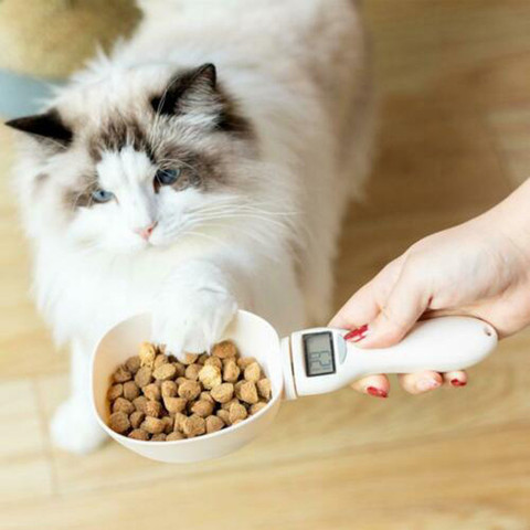 Pet Bowl for Dogs Measuring Spoon Feeder for Cats Electronic Dog