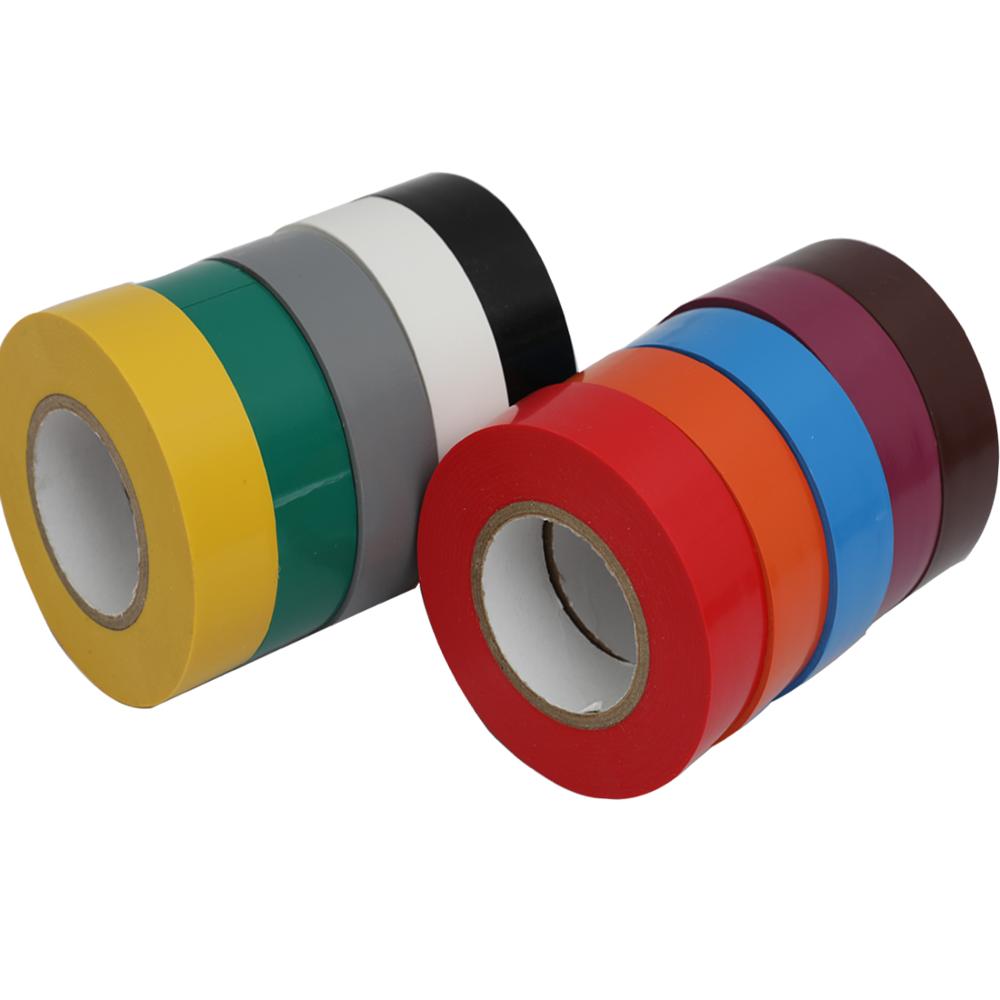 Color Electrical Tape PVC Wear-resistant Flame Retardant Lead-free  Insulating Waterproof Eletrician White Black Red Blue Green - AliExpress