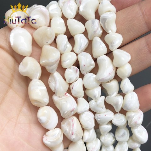 Natural White Irregular Mother Of Pearl Shell Beads For Jewelry Making DIY Bracelet Earrings Necklace Accessories 15'' 7-16mm ► Photo 1/6