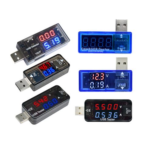 USB Tester LED Digital Voltmeter Ammeter Car Current Voltage Meter Detector Monitor Power Bank Charger Doctor ► Photo 1/6