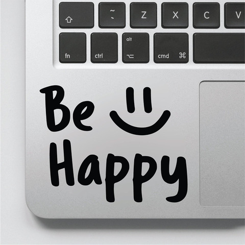 Be Happy Decal Positive Quotes Vinyl Wall Decals for Laptop Light Switch Motivational Words Art Stickers Mural Removable ► Photo 1/4