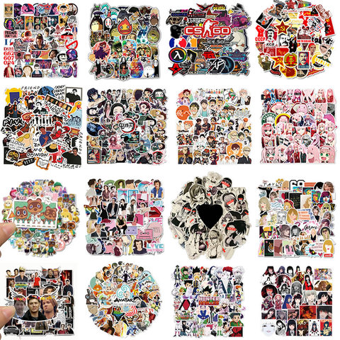 50PCS New Cartoon Anime One Piece Stickers