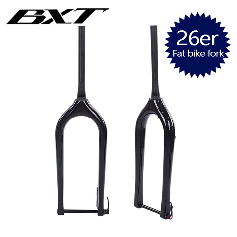 2022 New Full Carbon Fiber Bike Snow fork 26er bicycle Carbon Front Fat Fork Matt/Glossy Disc Brake Snow Bikes Fat Fork Free ► Photo 1/6