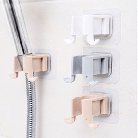1Pcs Portable Shower Head Shelf Shower Head Rack Self Adhesive Plastic No Punch Shower Sprinkler Holder Bathroom Accessories ► Photo 1/5