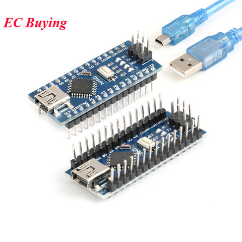 Mini USB Nano V3.0 Controller Board ATmega328P CH340G for Arduino Development Board USB to TTL NANO 3.0 Controller USB Cable ► Photo 1/6