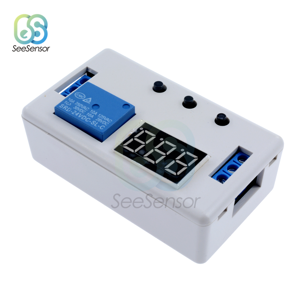 DC 12V 24V Digital LED Display Time Delay Relay Module Board Control ...