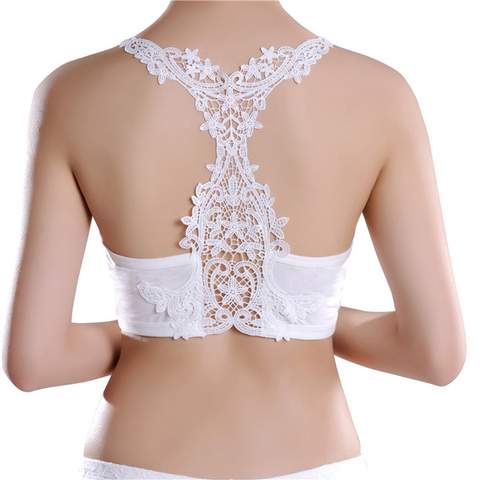 2022 New Women Sexy Lace Hollow Out Bralette Bra Bustier Crop Top Black White Underwear Lingerie ► Photo 1/6