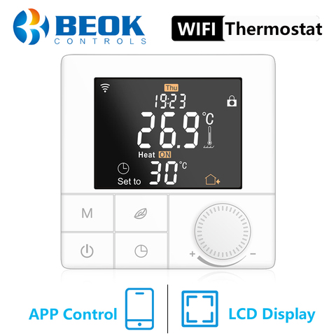 BEOK 220V Smart WIFI Heating Thermostat for Water Electric Floor Heating Warm Floor Temperature Regulator Smart Home Control ► Photo 1/6