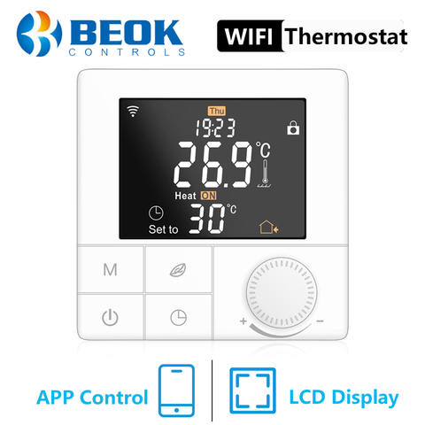 BEOK 220V Smart WIFI Heating Thermostat for Water Electric Floor Heating Warm Floor Temperature Regulator Smart Home Control ► Photo 1/6