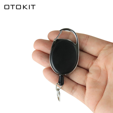 Resilience Steel Wire Rope Elastic Keychain Sporty Retractable Alarm Key chain Anti-lost telescopic key ring Keys trinket ► Photo 1/6