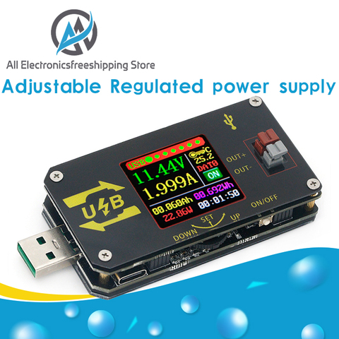 XY-UDP Digital USB DC DC Converter CC CV 0.6-30V 5V 9V 12V 24V 2A 15W Power Module Desktop Adjustable Regulated power supply ► Photo 1/6