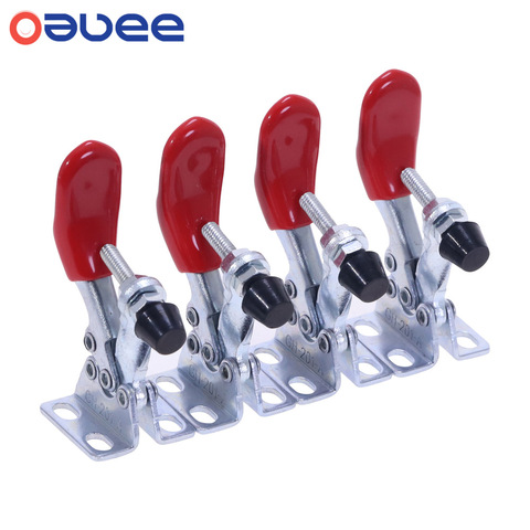Oauee GH-201A Horizontal Toggle Clamp Quick-Release Toggle Clamps Set 27KG Vertical Toggle Clamp Hand Clip Tool Dropshipping ► Photo 1/6