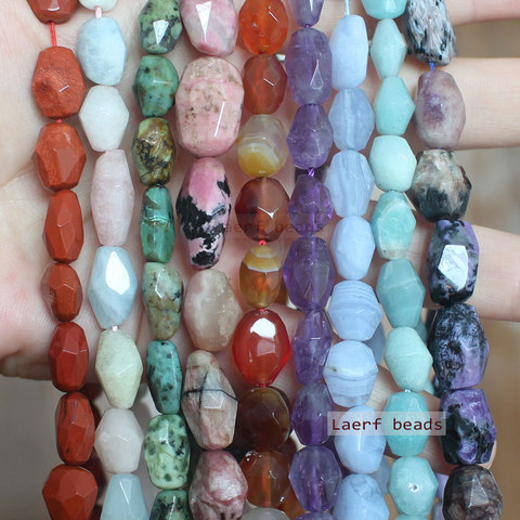 100% Natural stone Beads 15inch , Inregular Faceted 5-12mm Cirtine , Charoite ,Apatite , Kunzite , For DIY Jewelry Making ► Photo 1/4