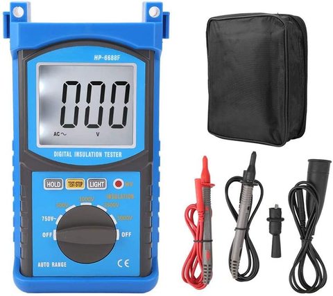 HOLDPEAK 6688F Digital Insulation Resistance Tester Measures Voltage And Insulation Resistance With Data Hold And Backlight ► Photo 1/6