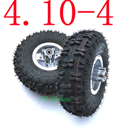 good quality 4.10-4 tire wheel and inner tube and 4 inch hub Rim for 49cc Mini Quad Dirt Bike Scooter ATV Buggy ► Photo 1/6