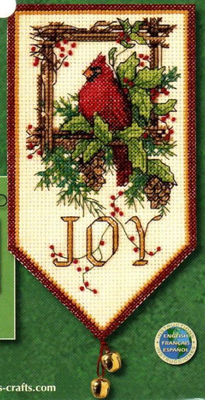 mm Piggyhan pig cross stitch kit Animal cotton thread     stitching embroidery DIY Dim 08822 Cardinal Joy Mini Bann ► Photo 1/6