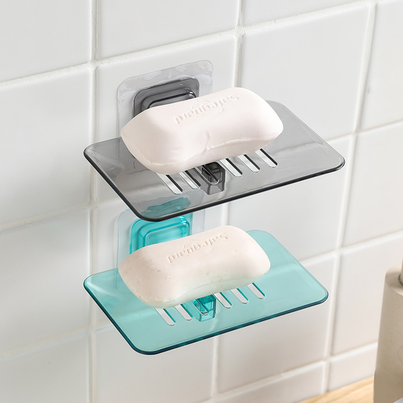 Bathroom Shower Soap Box Dish Storage Plate Tray Holder Case Container Suction 
