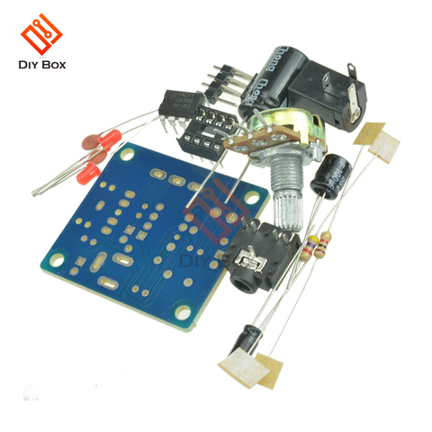 LM386 Mini Audio Amplifier board module DIY Kit Super MINI 3V-12V 3.5mm Amplificador Module Audio Sound Board volume control ► Photo 1/6