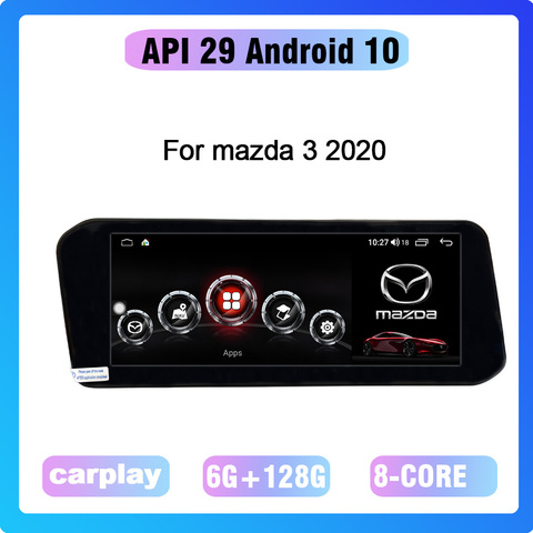 For Mazda 3 2022 Car Radio Wifi Auto Stereo Car GPS Navigation Stereo Multimedia Player Android 10 Octa Core 6+128G ► Photo 1/1