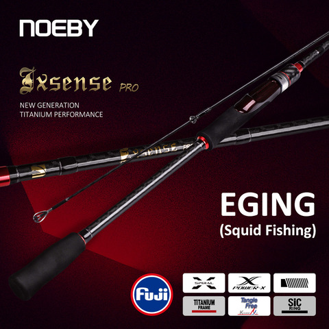 Noeby Spinning Fishing Rod 2.59m 2.75m ML Power 5-28g Light Carbon Fuji Titanium Sic Rings Rod for Eging Squid Fishing Rod ► Photo 1/6