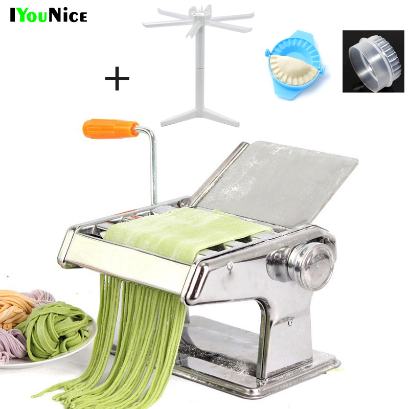 1pc Stainless Steel Manual Pasta Maker, Noodle Cutter Roller