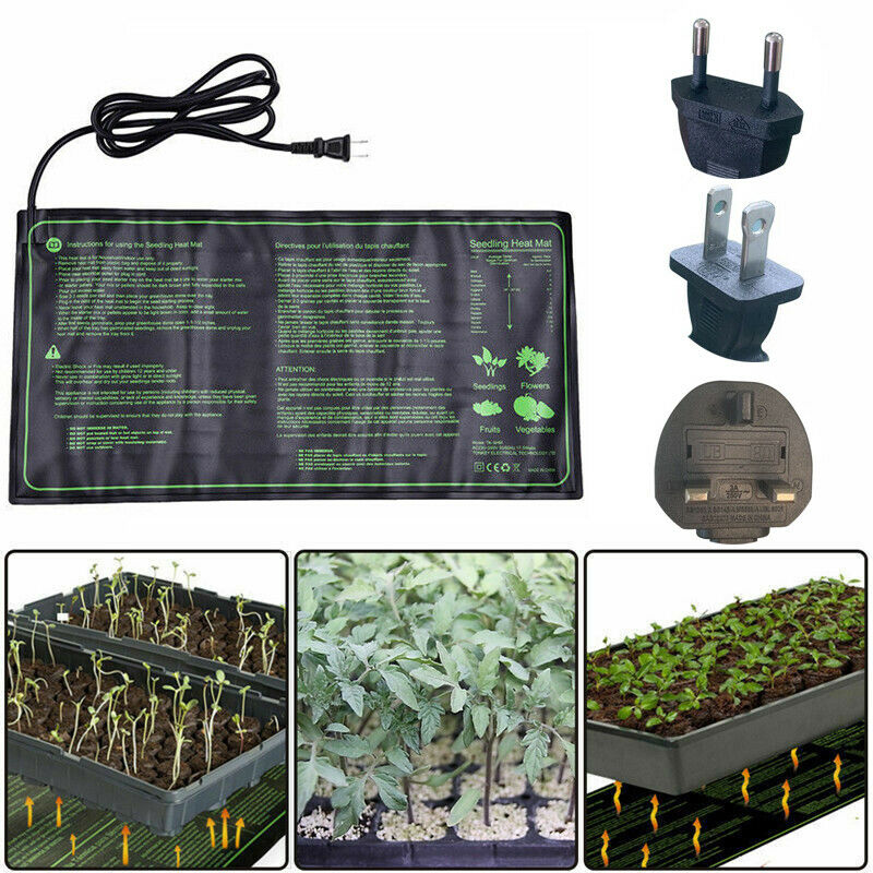 Warm Seedling Heating Mat Waterproof Plant Seed Germination Propagation Clone US 