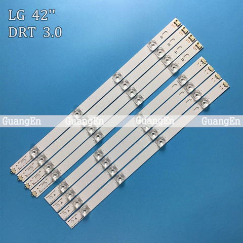 8 PCS(4*A,4*B)825mm 8 LED strip For LG INNOTEK DRT 3.0 42