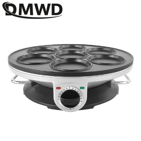 DMWD 7-Hole Electric Frying Pan Omelet Pan For Eggs Ham Pan Cake Maker Frying Pans Non-stick Breakfast Grill Pan Cooking Pot EU ► Photo 1/6