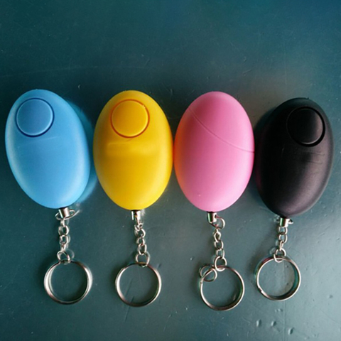 120dB Egg Shape Multi-Function Self Defense Alarm Key Chain Self-defense Security Protect Alert For Woman Girls Old Man Child ► Photo 1/4