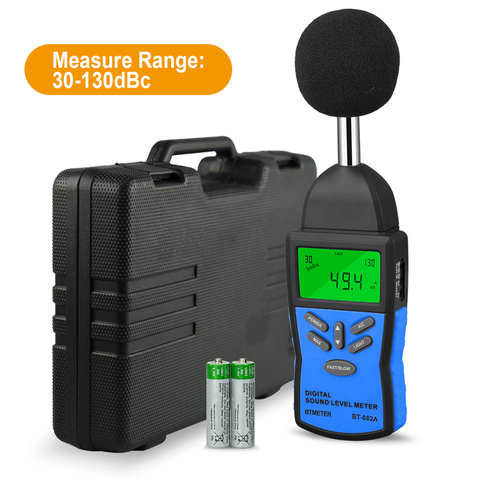 Digital Sound Level Meter，Noise Volume Measuring Instrument Decibel Monitoring Tester with 30-130dB Noise Audio Volume Test ► Photo 1/6