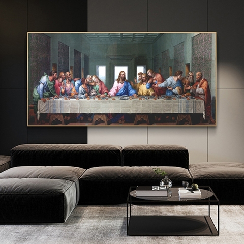 Leonardo da Vinci- Last Supper Canvas Paintings On the Wall Art Posters And Prints Famous Art Jesus Wall Picture Home Decoration ► Photo 1/6