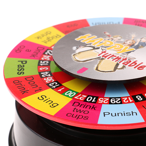 Electric Turntable Drinking Roulette Wheel, Indoor Party Entertainment Game ► Photo 1/6