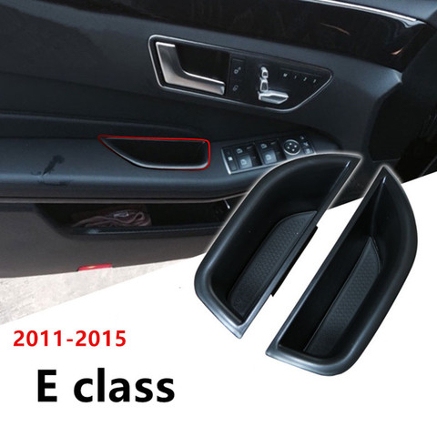 Car Organizer For Mercedes Benz E class W212 2010-2015 Door Handle Storage Box Container Holder Aray Auto Accessories ► Photo 1/6