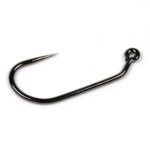 25PCS/Lot Fly Fishing Hooks Premium Barbless Fly Tying Jig Hook 60 degree Forged Black Nickle Finish 12 14 16 ► Photo 1/5
