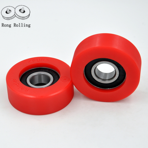 20*70*25 6204RS Polyurethane Rubber Covered Bearing 6204RS bore 20mm, pulley/roller diameter 70mm,thickness 25mm. ► Photo 1/1