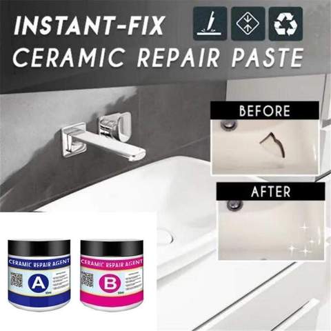 Magic Ceramic Tile Repair Agent Ceramic Repair Paste Floor Toilet Bathroom Sink Tile Repair Agent Multipurpose ► Photo 1/6