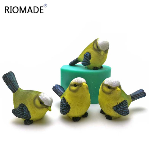 3D Simulation Cuckoo Silicone Mold Bird Shape Cake Decoration Tools Sparrow Sculpture Chocolate Candle Molds Birds Mould ► Photo 1/6
