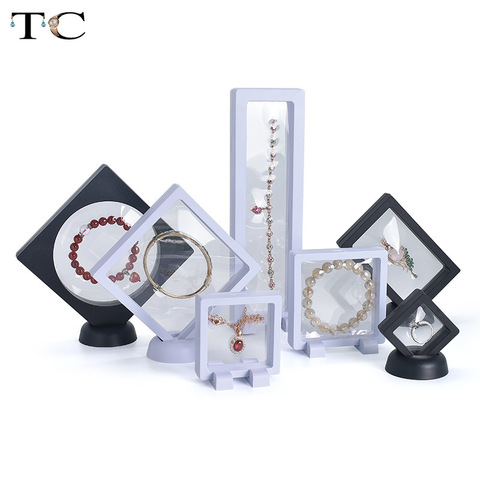 Transparent Jewelry Display Holder Acrylic Suspended Display Stand Rack for Ring Necklace Watch Diamond Case Gemstone Display ► Photo 1/6