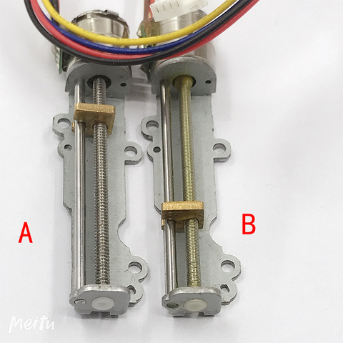 Micro 2-phase 4-wire 10MM Stepper Motor 34mm Linear Actuator Precision Long Linear Screw Slider Nut Forward&Backward Motion ► Photo 1/6