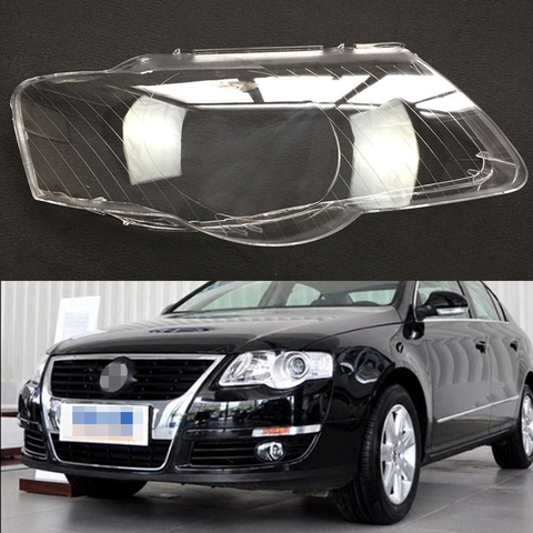 Car Headlamp Lens For Volkswagen VW Passat B6 2006 2007 2008 2009 2010 2011 Car Headlight Headlamp  Lens Auto Shell Cover ► Photo 1/6