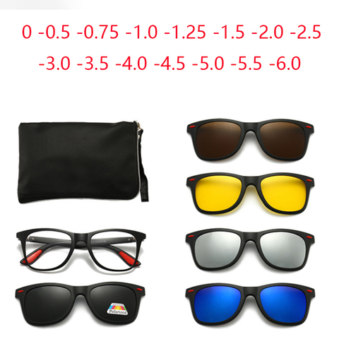 Magnet Sunglasses Lens Men Myopia Sports Driving Glasses Customize Prescription 0 -1 -1.5 -2 -2.5 -3 -3.5 -4 -5 -6.0 ► Photo 1/6